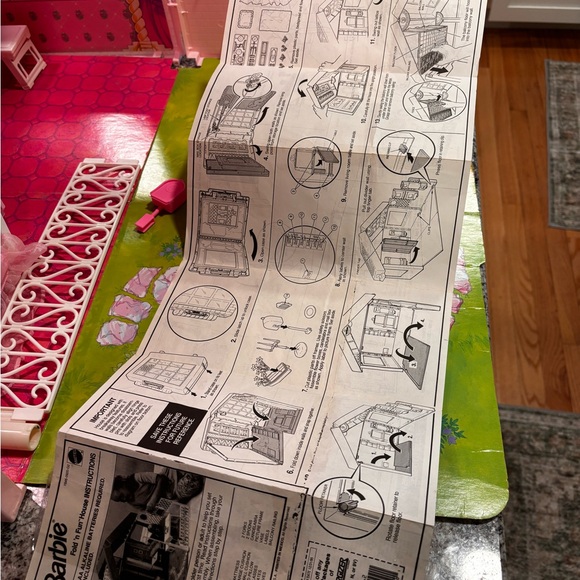 Vintage Barbie Fold ‘N Fun Home Dream House 1992 Mattel - Picture 9 of 11